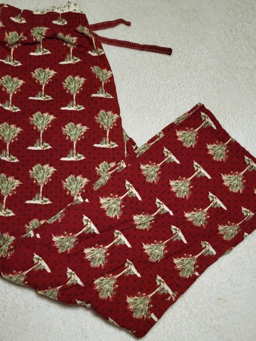 Tommy Bahama Cotton Christmas Sleep Lounge Pants Tropical Beach Holiday Sz Small